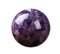 DPURPIWADY Decorative Ball Crystals Ball Dreamy Amethyst Ball with Base Polished Crystal Sphere for Fortune Telling Home Decor Gift,50mm