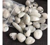 DPURPIWADY Gray Moonstone Quartz Tumbled Stones Crystal Gravel Minerals and Stones Rough Gemstone Ornaments (Size : 200g)
