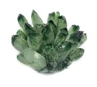 DPURPIWADY Green Phantom Crystal Ghost Quartz Crystal Cluster for Home Decoration