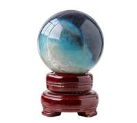 DPURPIWADY Hydroxyapatite Crystal Ball, Raw Stone Polished Ornamental Stone for, Divination Sphere, Home Decoration, Fengshui,55~60mm