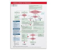 DPURPIWADY Maternal Cardiac Arrest Poster Emergency Management Guide for OBGYN Anesthesia Teams Hospital Training(Framed,16x24inch(40x60cm))