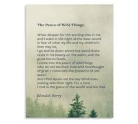 DPURPIWADY Quiet Morning In The Wild Canvas Print Nature Themed Wall Decor for Bedroom Living Room Office(Framed,08x12inch(20x30cm))