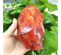 DPURPIWADY Red Agate Torch Crystal Flame Carnelian Quartz Gemstone Form Fire Crystals Decor Stone (Size : 150-200g)