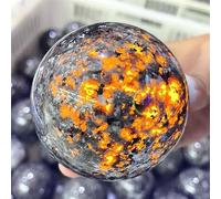 DPURPIWADY Stone Powerful Wicca Crystals and Flame Stones Sphere Spiritual Witchcraft (Size : 20-30mm)