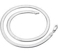 DPWOUM Collar de plata de 4 mm, cadena de serpiente para hombre y mujer, par de cadenas de plata de ley, diseño práctico y duradero, joyería
