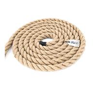 DQ-PP Cuerda DE Yute | Longitud 5m | Grosor 10mm | Cuerda de Fibra 100% Natural Marrón | Cuerdas Decorativas | Macramé | Accesorios de Jardin