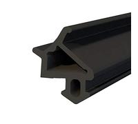 DQ-PP Junta para ventanas, color negro, 10 m, S-1530 universal, para ventanas de PVC, junta de goma, juntas de plástico, junta de perfil de aluminio, junta de puerta