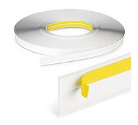 DQ-PP LISTONES DE VENTANA CON LABIAL - 50m de longitud - 30mm de ancho - 1,5mm de grosor - Blanco - Listones de ventana, listones planos, listones de plástico, perfiles de listones, listones de cierre