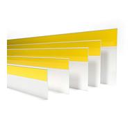 DQ-PP Molduras de Ventanas | Longitud 5m | Anchura 70mm | Grosor 1,5mm | Blanco | autoadhesivo | Interno/Externo | Tira de la cubierta | enmascaramiento