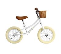 DQB DeQUBE - Bicicleta sin pedades Classic 12" - Ajustable y Ligera-Ruedas antipinchazos - con Cesta, Timbre y Pegatinas (DeQube 932D00195)