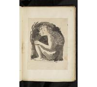 DQCJIYIGL Cartel del Lienzo Artísticas de Lona Avant et Après Disegno di una donna nativa seduta di profilo sulle ginocchia disegnato da Paul Gauguin para la Decoración del Hogar de la Oficina 60x90cm