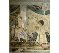 DQCJIYIGL Cartel del Lienzo Artísticas de Lona Portrait of Sigismondo Pandolfo Malatesta in Prayer Before San Sigismondo by Piero Della Francesca para la Decoración del Hogar de la Oficina 60x90cm