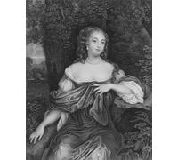 DQCJIYIGL Famoso Cartel del Lienzo Artísticas de Lona Anne Contessa di Southesk di Peter Lely para la Decoración del Hogar de la Oficina 60x90cm