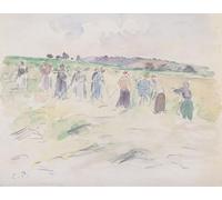 DQCJIYIGL Famoso Cartel del Lienzo Artísticas de Lona Heumahd di Camille Jacob Pissarro para la Decoración del Hogar de la Oficina 60x90cm