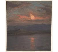 DQCJIYIGL Famoso Cartel del Lienzo Artísticas de Lona il carro del sole di Frederic Edwin Church para la Decoración del Hogar de la Oficina 60x90cm