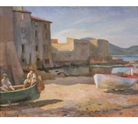 DQCJIYIGL Famoso Cartel del Lienzo Artísticas de Lona il Petit Port St Tropez di Roger Eliot Fry para la Decoración del Hogar de la Oficina 60x90cm