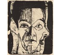 DQCJIYIGL Famoso Cartel del Lienzo Artísticas de Lona la visita di Ernst Ludwig Kirchner para la Decoración del Hogar de la Oficina 60x90cm