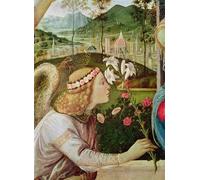 DQCJIYIGL Famoso Cartel del Lienzo Artísticas de Lona l'Annunciazione tra San Battista di Filippino Lippi para la Decoración del Hogar de la Oficina 60x90cm