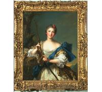 DQCJIYIGL Famoso Cartel del Lienzo Artísticas de Lona Mademoiselle De Migieu Come di Jean Marc Nattier para la Decoración del Hogar de la Oficina 60x90cm