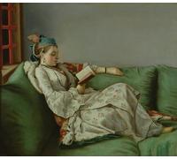 DQCJIYIGL Famoso Cartel del Lienzo Artísticas de Lona Maria Adelaide di Francia in costume turco di Jean Etienne Liotard para la Decoración del Hogar de la Oficina 60x90cm