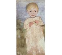 DQCJIYIGL Famoso Cartel del Lienzo Artísticas de Lona Mieke Vogeler con collana di perle di Paula Modersohn Becker para la Decoración del Hogar de la Oficina 60x90cm