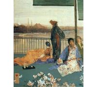 DQCJIYIGL Famoso Cartel del Lienzo Artísticas de Lona Variazioni in color carne di Abbott Mcneill Whistler para la Decoración del Hogar de la Oficina 60x90cm