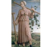 DQCJIYIGL Famoso Impresión Póster Imagen Hermoso Paisaje Allegoria Autunno di Francesco Del Cossa para Decoración de Paredes 60x90cm