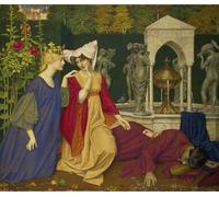 DQCJIYIGL Famoso Impresión Póster Imagen Hermoso Paisaje Cambiare la lettera di Edward Southall para Decoración de Paredes 60x90cm