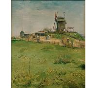 DQCJIYIGL Famoso Impresión Póster Imagen Hermoso Paisaje Il mulino Le Blute Fin di Vincent Van Gogh para Decoración de Paredes 60x90cm