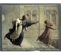 DQCJIYIGL Famoso Impresión Póster Imagen Hermoso Paisaje il poema anima; l'incubo di Louis Janmot para Decoración de Paredes 60x90cm