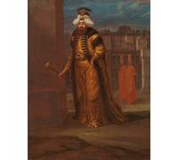 DQCJIYIGL Famoso Impresión Póster Imagen Hermoso Paisaje Il sultano Ahmed III di Jean Baptiste Vanmour para Decoración de Paredes 60x90cm