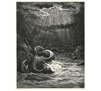 DQCJIYIGL Famoso Impresión Póster Imagen Hermoso Paisaje Illustrazione di Gustave Dore para Decoración de Paredes 60x90cm