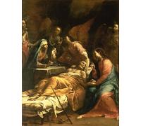 DQCJIYIGL Famoso Impresión Póster Imagen Hermoso Paisaje la Morte di San Giuseppe di Giuseppe Maria Crespi para Decoración de Paredes 60x90cm