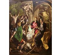 DQCJIYIGL Famoso Impresión Póster Imagen Hermoso Paisaje l'Adorazione dei pastori di El Greco para Decoración de Paredes 60x90cm