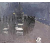 DQCJIYIGL Famoso Impresión Póster Imagen Hermoso Paisaje L'arrivo Dei Delegati Tedeschi a Bordo Della Hms Queen Elizabeth Th November Di John Lavery para Decoración de Paredes 60x90cm