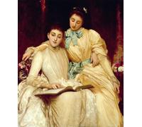 DQCJIYIGL Famoso Impresión Póster Imagen Hermoso Paisaje le signorine Stewart Hodgson di Frederic Leighton para Decoración de Paredes 60x90cm