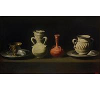 DQCJIYIGL Famoso Impresión Póster Imagen Hermoso Paisaje Natura morta di Francisco De Zurbaran para Decoración de Paredes 60x90cm