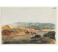DQCJIYIGL Famoso Impresión Póster Imagen Hermoso Paisaje Paesaggio Recto di Antoine Louis Barye para Decoración de Paredes 60x90cm