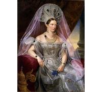 DQCJIYIGL Famoso Impresión Póster Imagen Hermoso Paisaje Ritratto imperatrice Alexandra Fyodorovna di Krüger para Decoración de Paredes 60x90cm