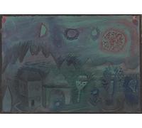 DQCJIYIGL Famoso Impresión Póster Imagen Hermoso Paisaje Segni nel cielo di Paul Klee para Decoración de Paredes 60x90cm