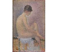 DQCJIYIGL Famoso Impresión Póster Imagen Hermoso Paisaje Studio per i modelli di Georges Pierre Seurat para Decoración de Paredes 60x90cm