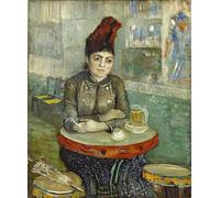 DQCJIYIGL Pinturas Famosas Carteles e Impresos Arte Della Tela Agostina Segatori ne Il tamburello di Vincent Van Gogh para la Decoración del Hogar del Dormitorio 60x90cm