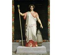 DQCJIYIGL Pinturas Famosas Carteles e Impresos Arte Della Tela Allegoria della Repubblica di Louis Papety para la Decoración del Hogar del Dormitorio 60x90cm