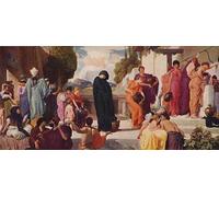 DQCJIYIGL Pinturas Famosas Carteles e Impresos Arte Della Tela Andromaca Prigioniera Di Frederic Leighton para la Decoración del Hogar del Dormitorio 60x90cm