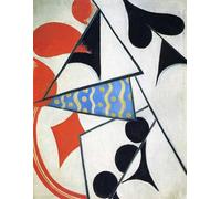 DQCJIYIGL Pinturas Famosas Carteles e Impresos Arte Della Tela assi Rappresentazione simultanea di Olga Rozanova para la Decoración del Hogar del Dormitorio 60x90cm