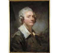 DQCJIYIGL Pinturas Famosas Carteles e Impresos Arte Della Tela Autoritratto Dipinto di Jean Baptiste Greuze para la Decoración del Hogar del Dormitorio 60x90cm