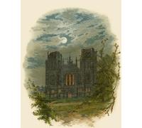 DQCJIYIGL Pinturas Famosas Carteles e Impresos Arte Della Tela Cattedrale di Wells di Arthur Wilde Parsons para la Decoración del Hogar del Dormitorio 60x90cm