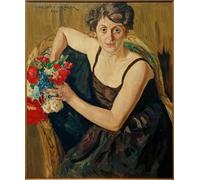 DQCJIYIGL Pinturas Famosas Carteles e Impresos Arte Della Tela Damenbildnis di Franck para la Decoración del Hogar del Dormitorio 60x90cm
