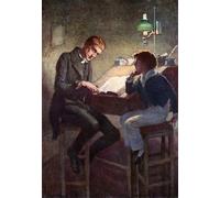 DQCJIYIGL Pinturas Famosas Carteles e Impresos Arte Della Tela David Copperfield e Uriah Heep di Harold Copping para la Decoración del Hogar del Dormitorio 60x90cm