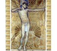 DQCJIYIGL Pinturas Famosas Carteles e Impresos Arte Della Tela Flechador di Saturnino Herrán para la Decoración del Hogar del Dormitorio 60x90cm